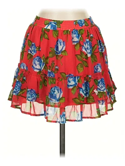 Pre-owned Abercrombie & Fitch Casual Skirt In Red