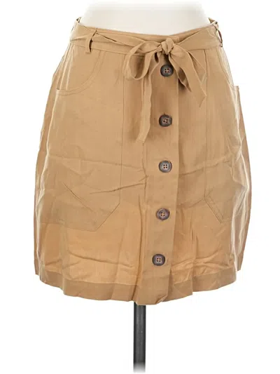 Pre-owned Abercrombie & Fitch Casual Skirt In Tan