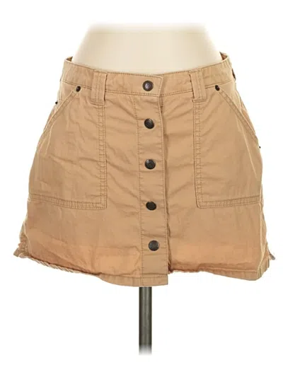 Pre-owned Abercrombie & Fitch Casual Skirt In Tan