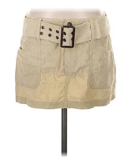 Pre-owned Abercrombie & Fitch Casual Skirt In Tan