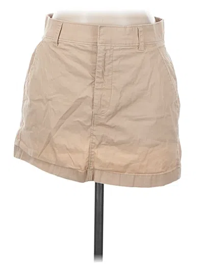 Pre-owned Abercrombie & Fitch Casual Skirt In Tan