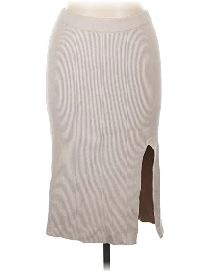 Pre-owned Abercrombie & Fitch Casual Skirt In Tan
