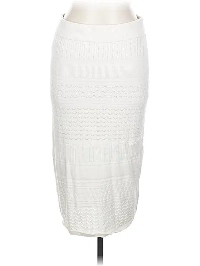 Pre-owned Abercrombie & Fitch Casual Skirt In White