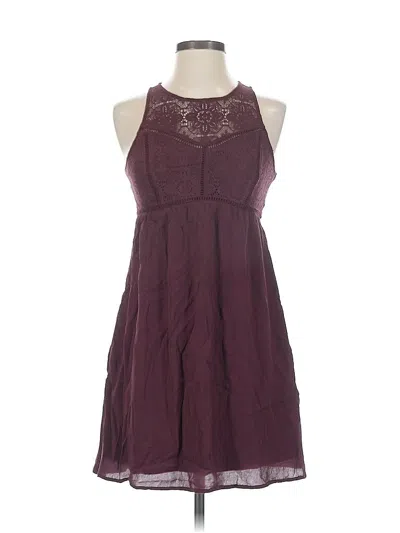 Pre-owned Abercrombie & Fitch Cocktail Dress In Burgundy