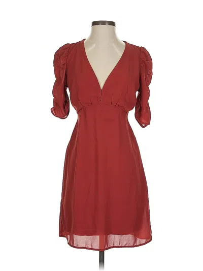 Pre-owned Abercrombie & Fitch Cocktail Dress In Burgundy