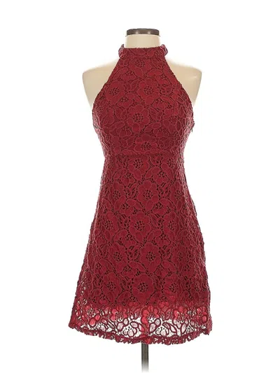 Pre-owned Abercrombie & Fitch Cocktail Dress In Burgundy