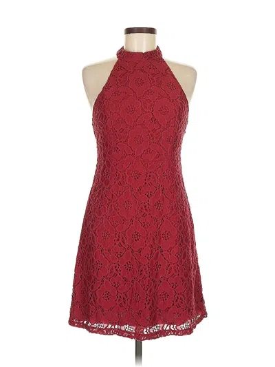 Pre-owned Abercrombie & Fitch Cocktail Dress In Burgundy