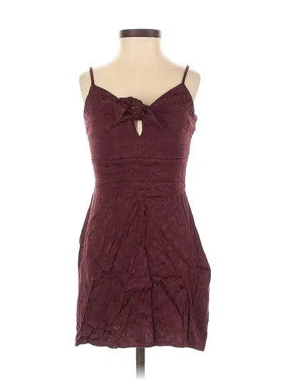 Pre-owned Abercrombie & Fitch Cocktail Dress In Burgundy