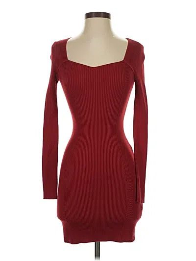 Pre-owned Abercrombie & Fitch Cocktail Dress In Burgundy