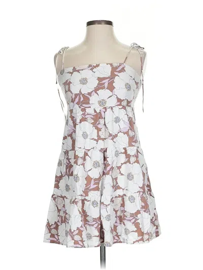 Pre-owned Abercrombie & Fitch Cocktail Dress In White