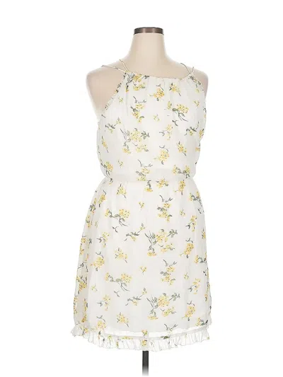 Pre-owned Abercrombie & Fitch Cocktail Dress In White
