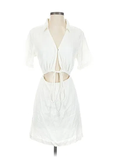 Pre-owned Abercrombie & Fitch Cocktail Dress In White