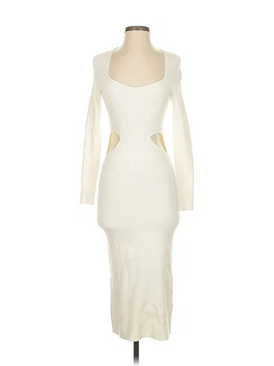 Pre-owned Abercrombie & Fitch Cocktail Dress In White