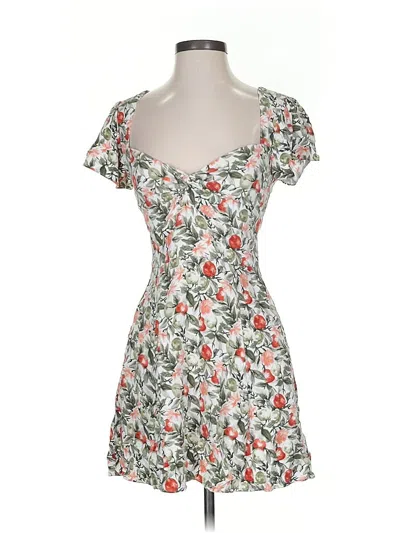 Pre-owned Abercrombie & Fitch Cocktail Dress In White