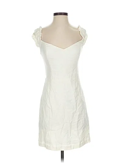 Pre-owned Abercrombie & Fitch Cocktail Dress In White