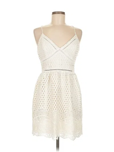 Pre-owned Abercrombie & Fitch Cocktail Dress In White