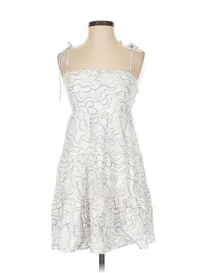 Pre-owned Abercrombie & Fitch Cocktail Dress In White