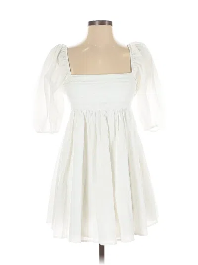 Pre-owned Abercrombie & Fitch Cocktail Dress In White