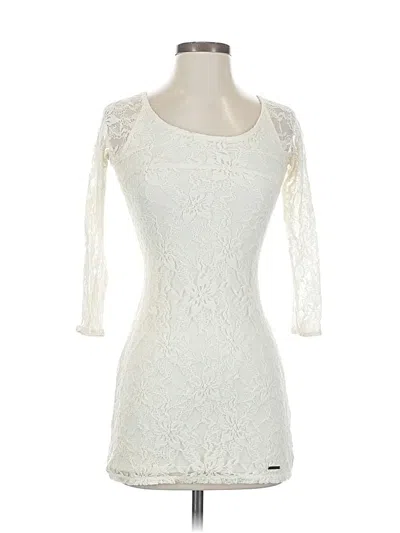 Pre-owned Abercrombie & Fitch Cocktail Dress In White