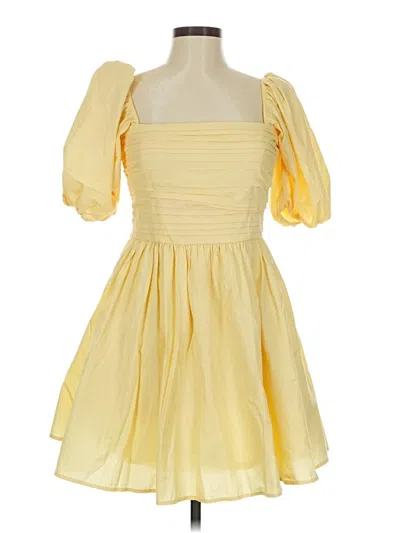 Pre-owned Abercrombie & Fitch Cocktail Dress In Yellow