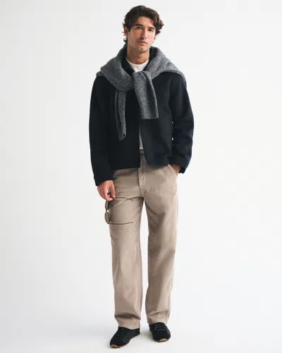 Abercrombie & Fitch Corduroy Baggy Trouser In Brown