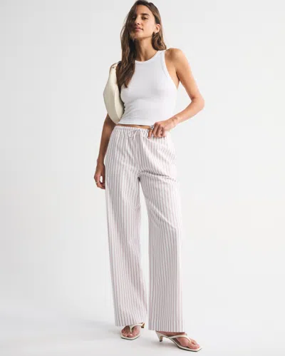 Abercrombie & Fitch Cotton Pull-on Pant In White