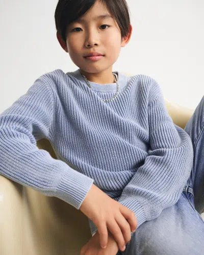 Abercrombie & Fitch Kids' Crew Sweater In Blue