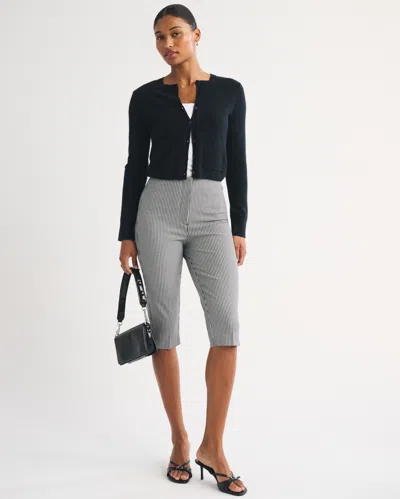Abercrombie & Fitch Curve Love A&f Forme Capri Pan In Black
