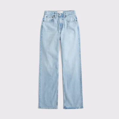 Abercrombie & Fitch Curve Love High Rise 90s Relaxed Jean In Multi