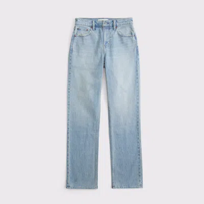 Abercrombie & Fitch Curve Love High Rise 90s Straight Jean In Multi