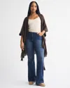 Abercrombie & Fitch Curve Love High Rise Bootcut Jean In Blue