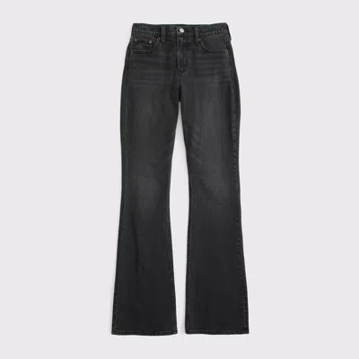 Abercrombie & Fitch Curve Love High Rise Bootcut Jean In Black