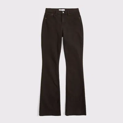Abercrombie & Fitch Curve Love High Rise Bootcut Jean In Brown