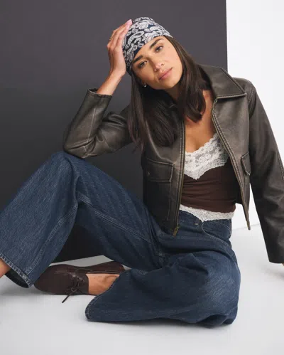 Abercrombie & Fitch Curve Love Low Rise Ultra Loose Jean In Blue