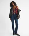 Abercrombie & Fitch Curve Love Ultra High Rise 90s Straight Jean In Blue