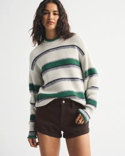 Abercrombie & Fitch Denim Micro Short In Brown