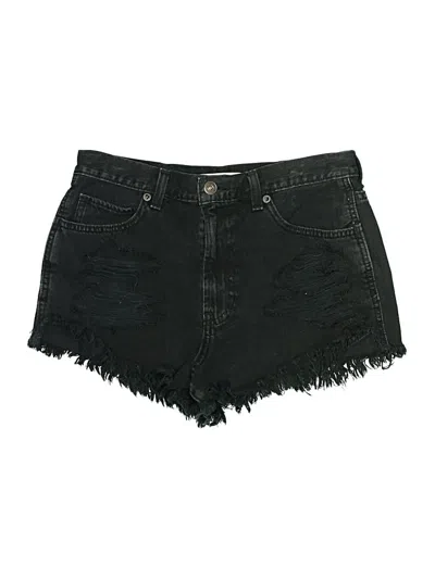 Pre-owned Abercrombie & Fitch Denim Shorts In Black