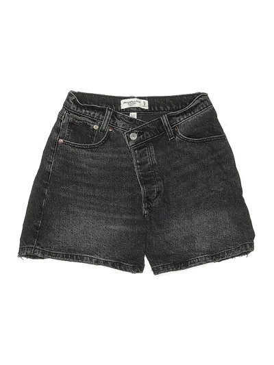 Pre-owned Abercrombie & Fitch Denim Shorts In Black