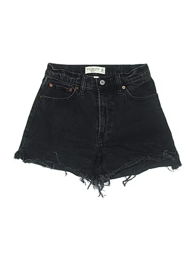 Pre-owned Abercrombie & Fitch Denim Shorts In Black