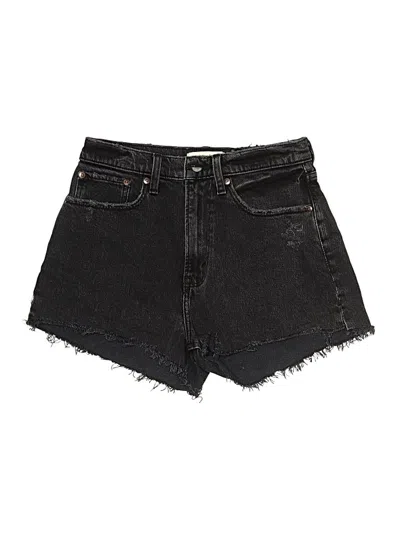 Pre-owned Abercrombie & Fitch Denim Shorts In Black