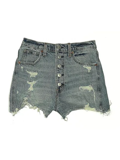 Pre-owned Abercrombie & Fitch Denim Shorts In Blue