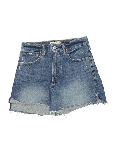 Pre-owned Abercrombie & Fitch Denim Shorts In Blue