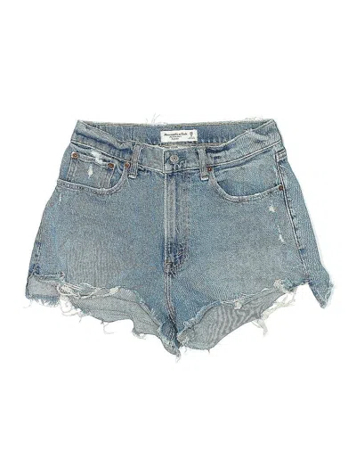 Pre-owned Abercrombie & Fitch Denim Shorts In Blue