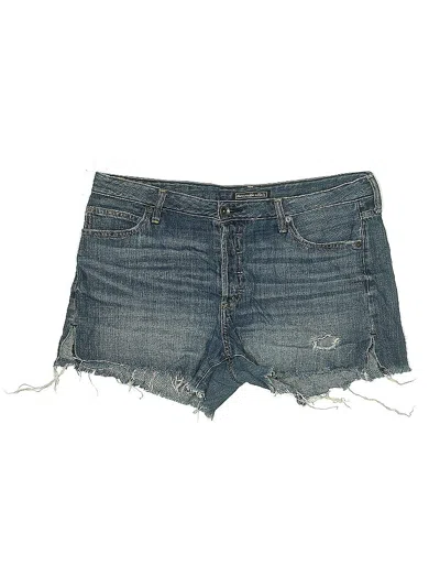 Pre-owned Abercrombie & Fitch Denim Shorts In Blue
