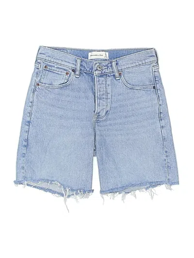 Pre-owned Abercrombie & Fitch Denim Shorts In Blue