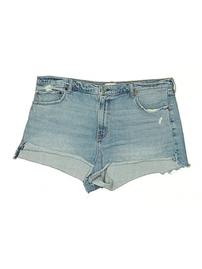 Pre-owned Abercrombie & Fitch Denim Shorts In Blue