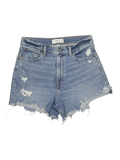 Pre-owned Abercrombie & Fitch Denim Shorts In Blue