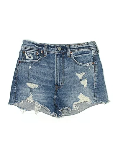Pre-owned Abercrombie & Fitch Denim Shorts In Blue