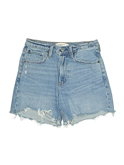 Pre-owned Abercrombie & Fitch Denim Shorts In Blue