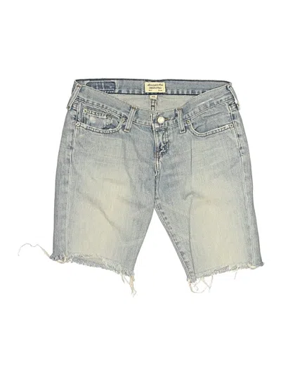 Pre-owned Abercrombie & Fitch Denim Shorts In Blue